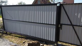 Купить сваи для ворот в Коркино. Заказать ворота на сваях под ключ от 21969 руб